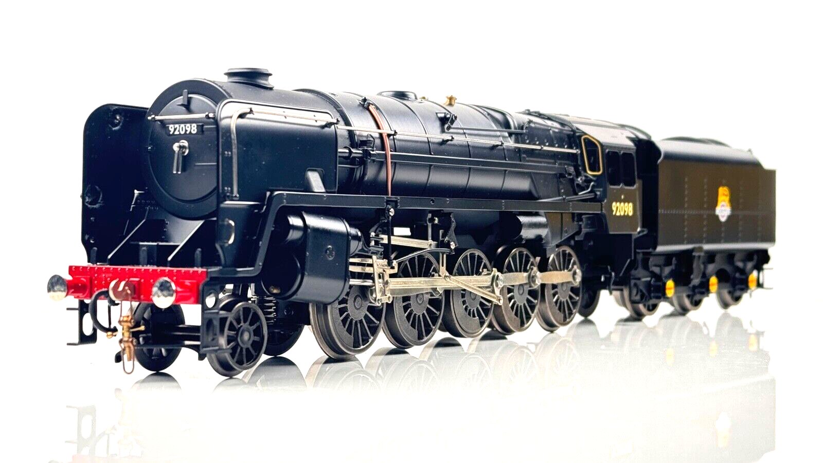 ACE TRAINS O GAUGE BR BLACK 2-10-0 CLASS 9F LOCOMOTIVE & TENDER 92098 TYNE DOCK