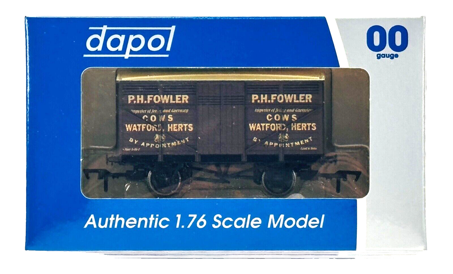 DAPOL 00 GAUGE - P.H FOWLER DAIRY CATTLE IMPORTERS WATFORD HERTS (WESSEX WAGONS)