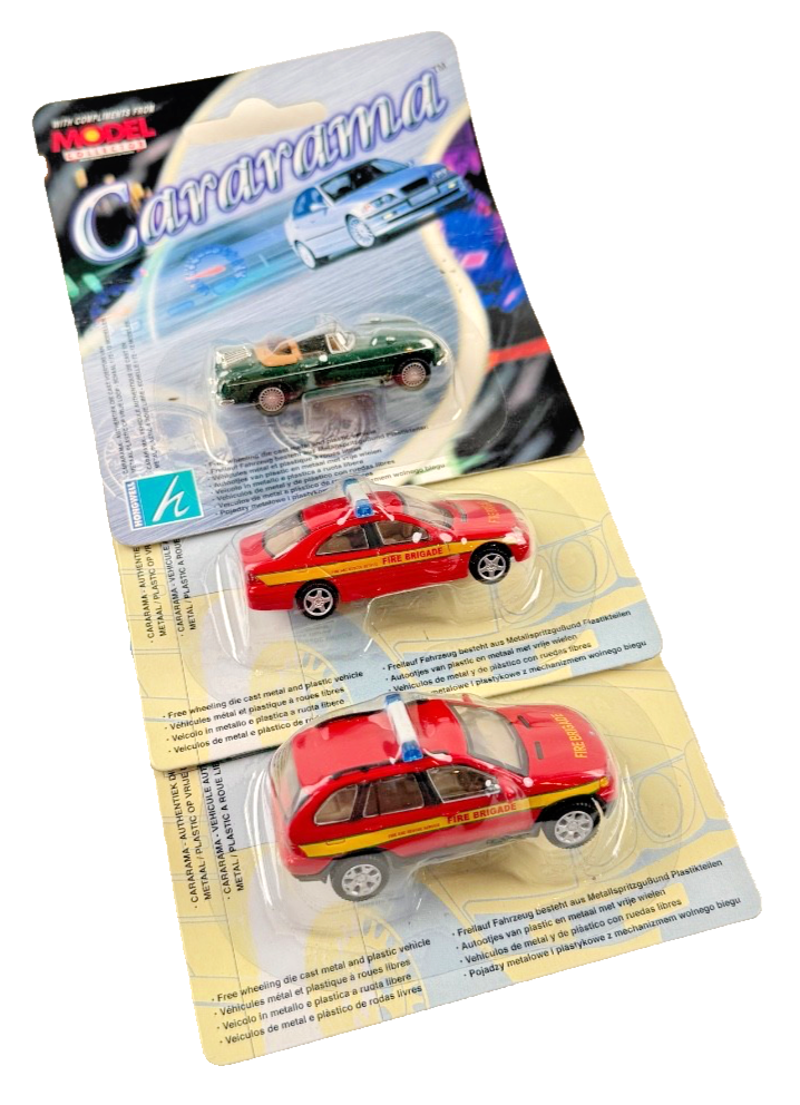 CARARAMA 1/72 SCALE - FIRE BRIGADE RESPONSE VEHICLES & MGB GREEN CAB - SEALED