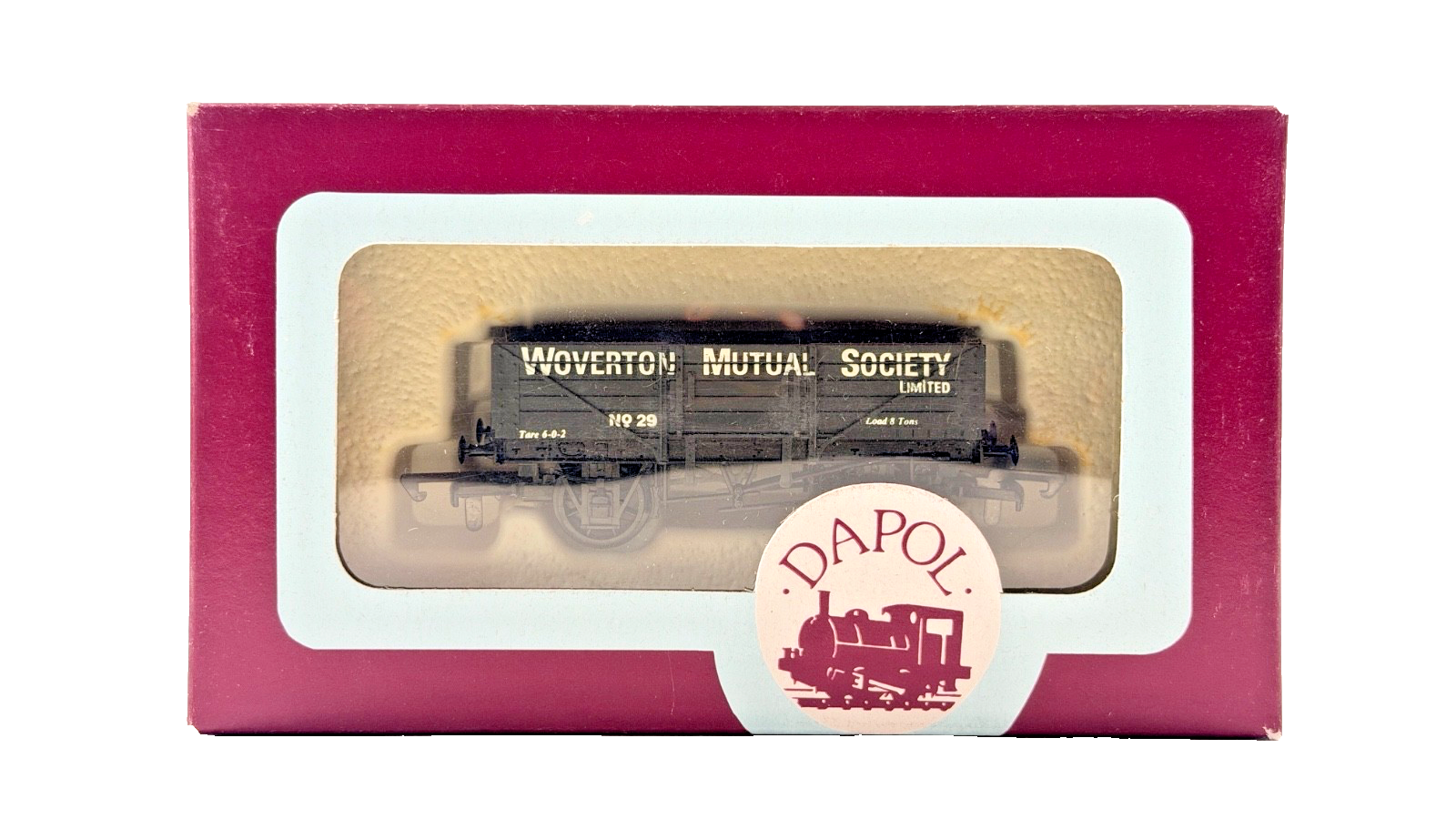 DAPOL 00 GAUGE - WOVERTON MUTUAL SOCIETY PLANK WAGON NO.29 (LIMITED EDITION)