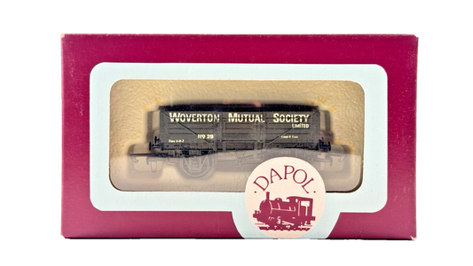 DAPOL 00 GAUGE - WOVERTON MUTUAL SOCIETY PLANK WAGON NO.29 (LIMITED EDITION)