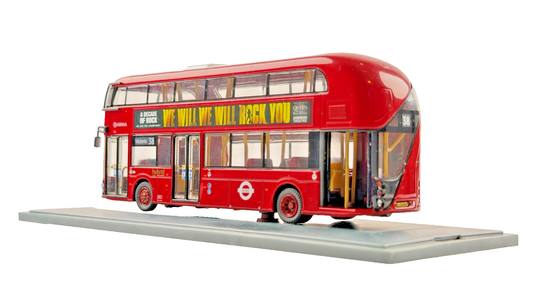 CORGI OOC 1/76 SCALE - OM46606 - NEW BUS FOR LONDON WE WILL ROCK YOU BOXED
