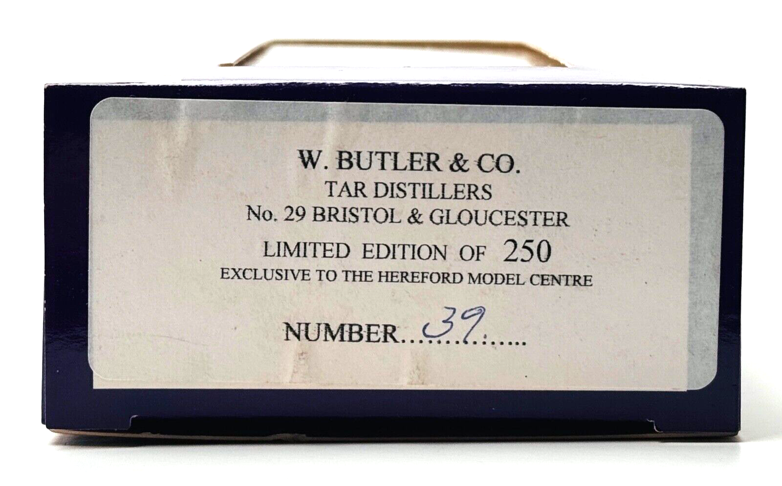 DAPOL 00 GAUGE - W. BUTLER & CO TAR DISTILLERS BRISTOL GLOUCESTER (LIMITED ED)