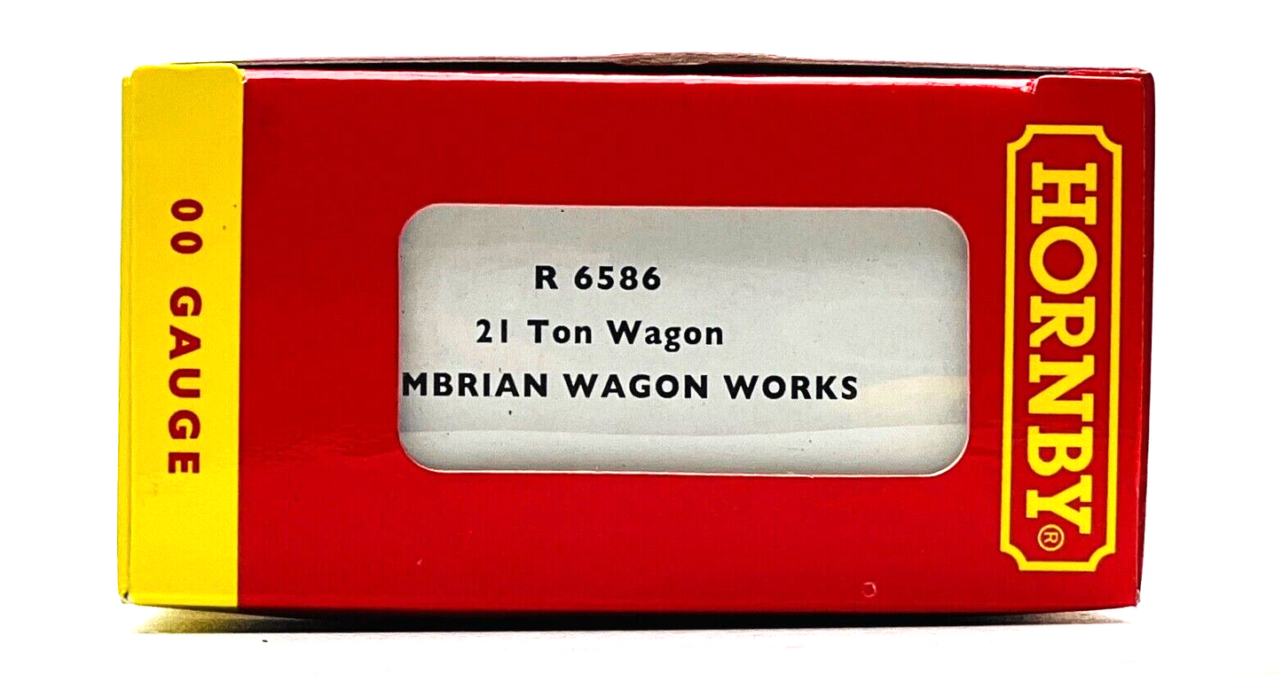 HORNBY 00 GAUGE - R6586 - 21 TON WAGON 'CAMBRIAN WAGON WORKS' NO.90019 WEATHERED