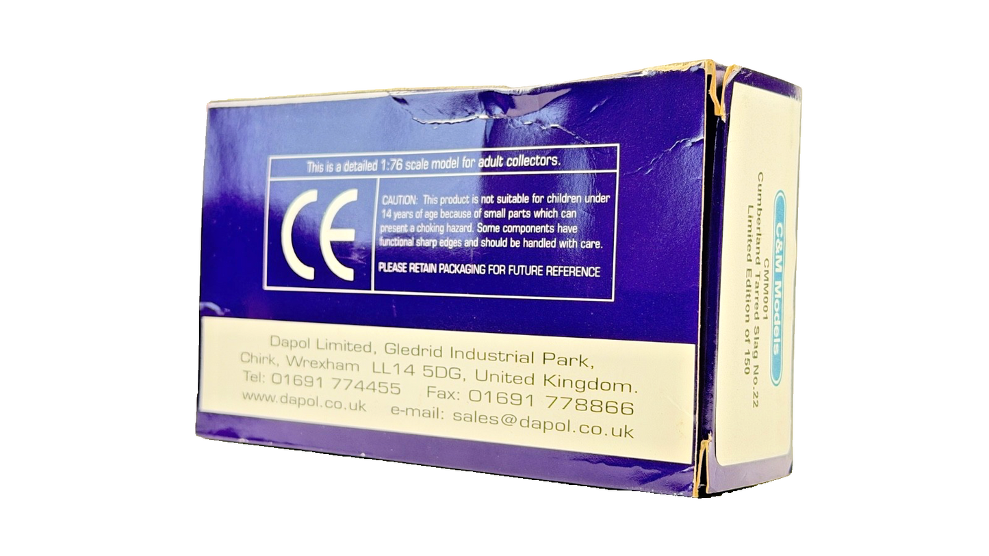 DAPOL 00 GAUGE - CUMBERLAND TARRED SLAG SIDDICK JUNCTION 22 (LIMITED EDITION)