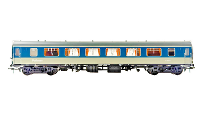 BACHMANN OO GAUGE - MK1 BLUE GREY PULLMAN COACHES X 3 UNBOXED (WITH LIGHTS)