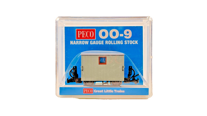 PECO OO9 SCALE - GR-580UY - FFESTINIOG RAILWAY 4 WHEEL BRAKE VAN GREY UNLETTERED