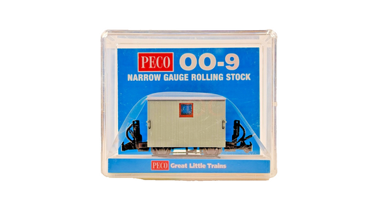 PECO OO9 SCALE - GR-580UY - FFESTINIOG RAILWAY 4 WHEEL BRAKE VAN GREY UNLETTERED