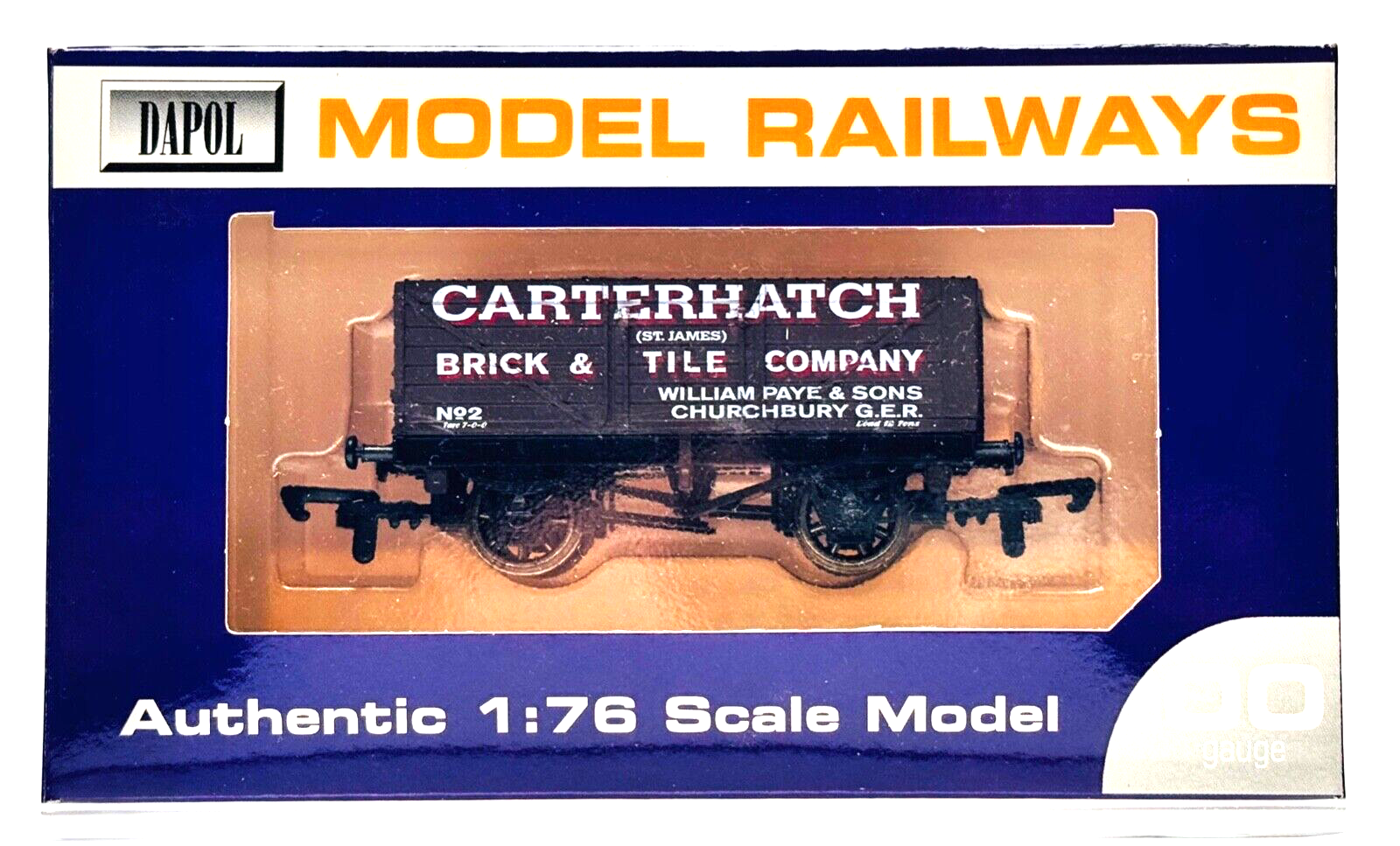 DAPOL 00 GAUGE - CARTERHATCH BRICK & TILE COMPANY PLANK WAGON NO.2 (LIMITED ED)