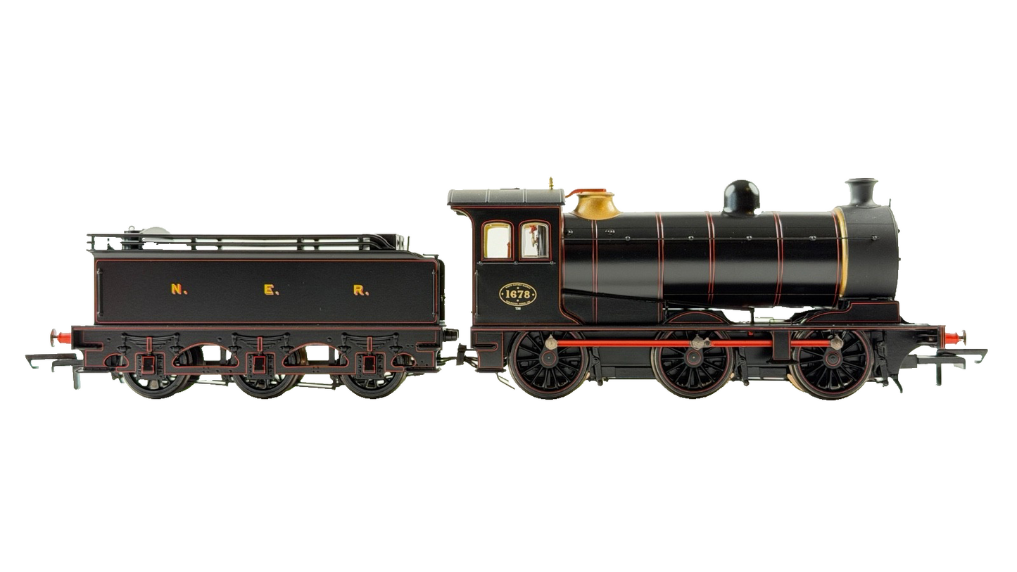 OXFORD RAIL OO GAUGE - OR76J26004 - NER P2 BLACK CLASS J26 LOCOMOTIVE 1678 BOXED