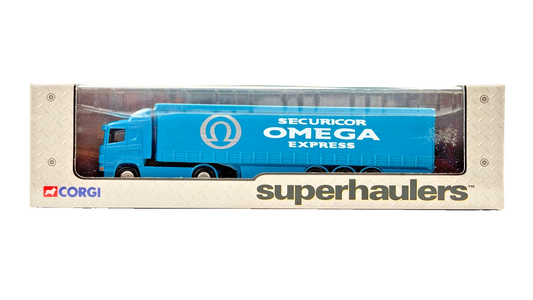CORGI 1:64 SCALE - 59512 - SECURICOR OMEGA EXPRESS SUPERHAULER LORRY BOXED