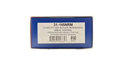 BACHMANN OO GAUGE - 31-145NRM - CLASS D11 506 BUTLER HENDERSON GREAT CENTRAL NRM