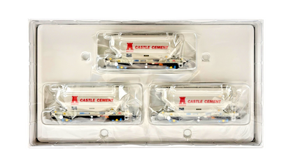 ACCURASCALE OO GAUGE - ACC2043-CS-X - PCA CEMENT WAGONS CASTLE CEMENT (EARLY)