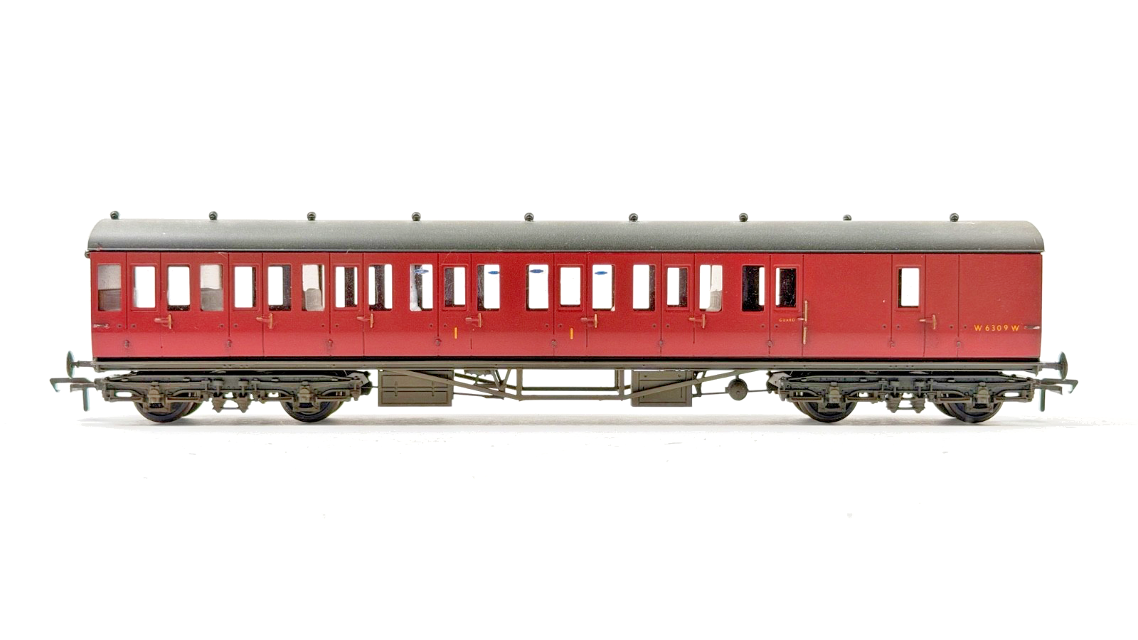 LARRY GODDARD 00 GAUGE BRASS KIT BUILT GWR DIA.E157 SUBURBAN BRAKE COACH W6309W