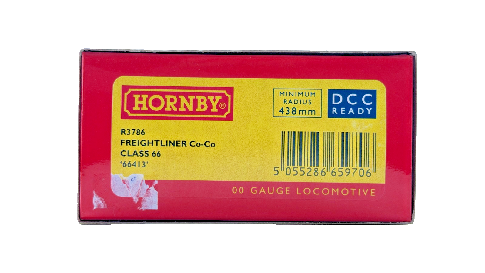 HORNBY OO GAUGE - R3786 - CLASS 66 DIESEL LOCOMOTIVE 66413 FREIGHTLINER LIVERY