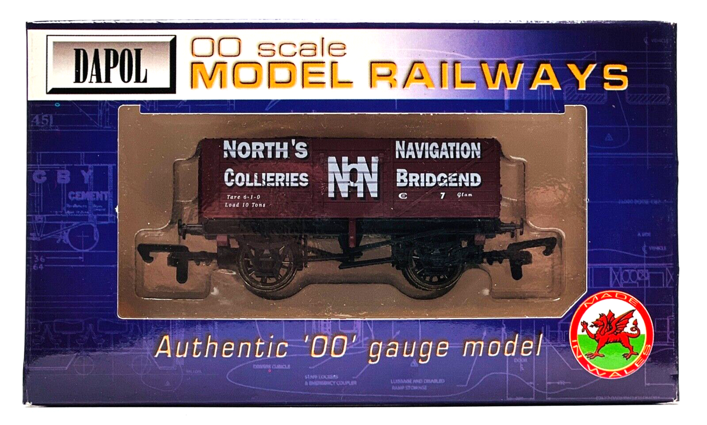 DAPOL 00 GAUGE - 'NORTH'S NAVIGATION COLLIERIES BRIDGEND' WAGON (LTD EDITION)