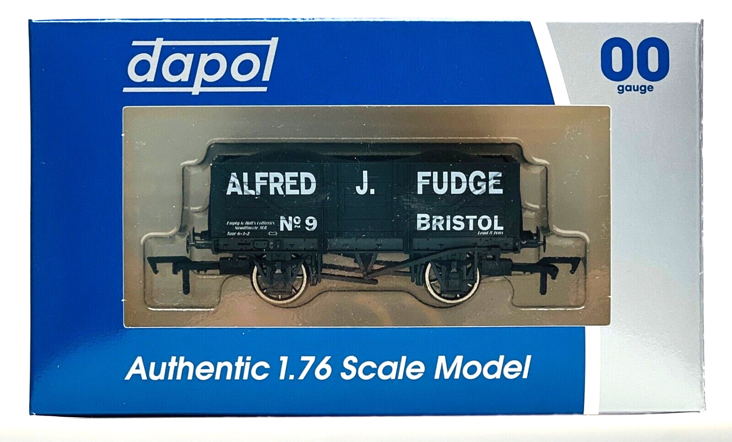 DAPOL 00 GAUGE - ALFRED J FUDGE BRISTOL PLANK WAGON NO.9 (WESSEX WAGONS LTD ED)