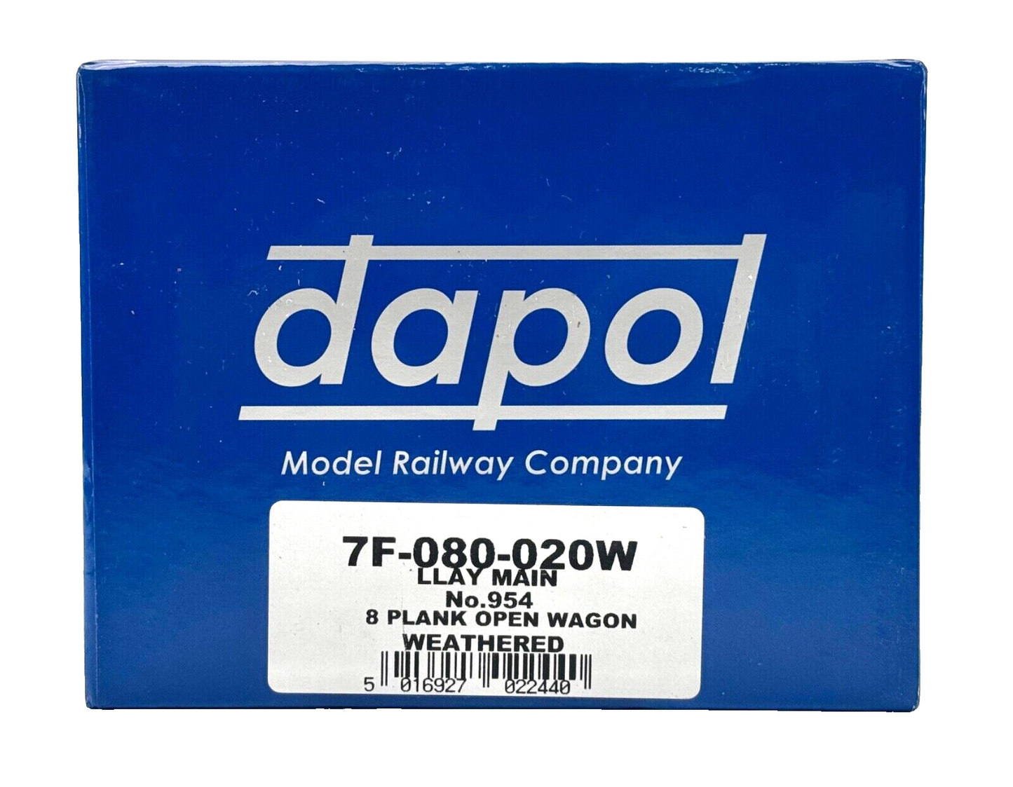 DAPOL O GAUGE - 7F-080-020W - 8 PLANK OPEN WAGON LLAY MAIN COLLIERIES - BOXED