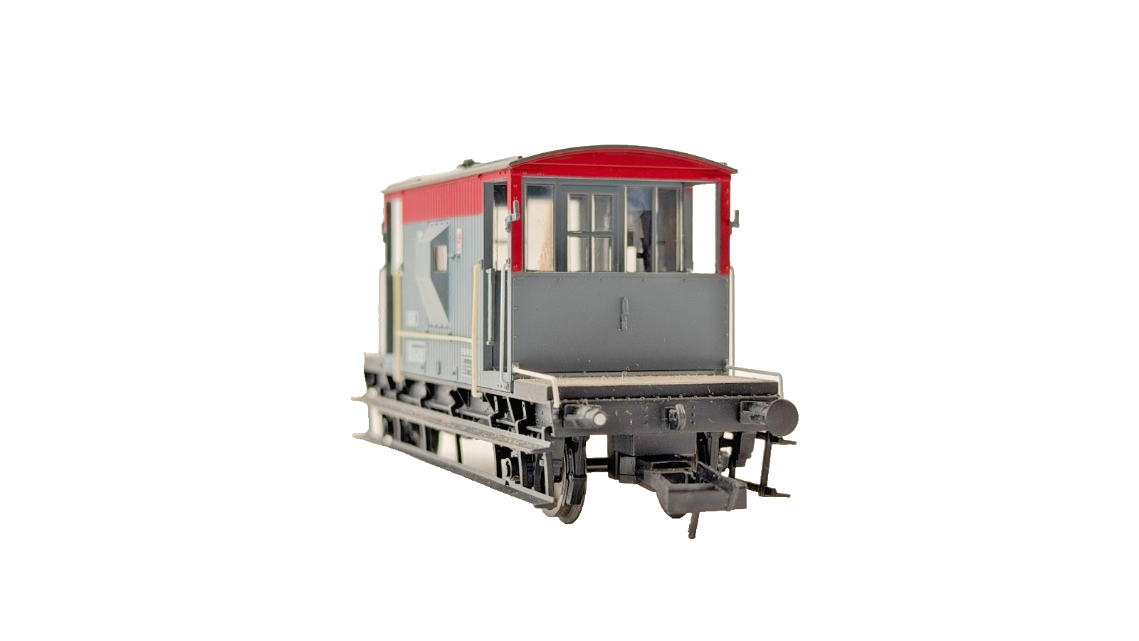 HORNBY 00 GAUGE - RAILFREIGHT RED & GREY 20T BRAKE VAN B954561 - UNBOXED