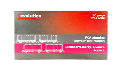 REVOLUTION TRAINS OO GAUGE - RT-PCA20-404L - PCA ALUMINA POWDER TANK WAGON SET