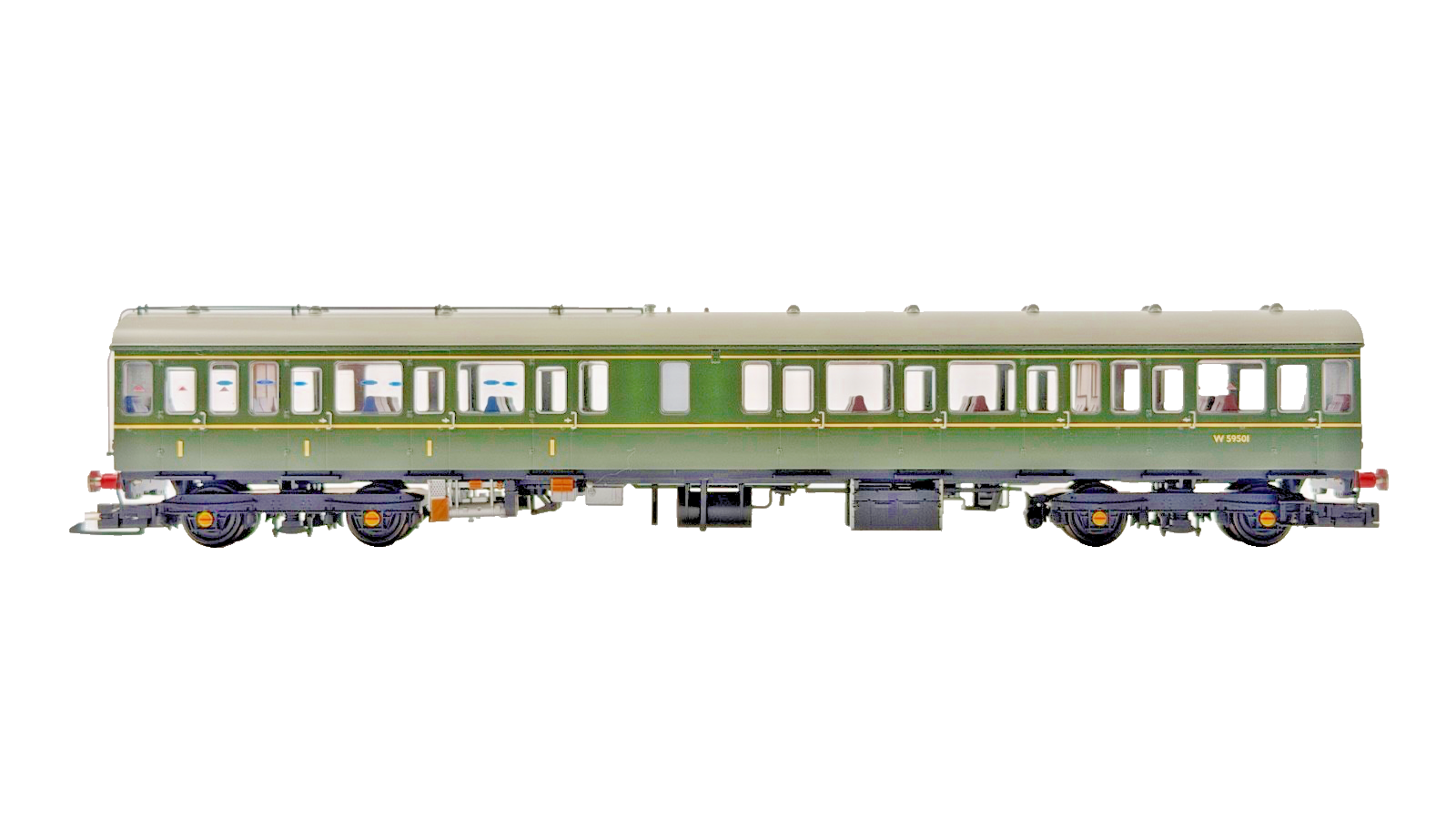 BACHMANN OO GAUGE - 35-500 - CLASS 117 3-CAR DMU BR GREEN SPEED WHISKERS BOXED