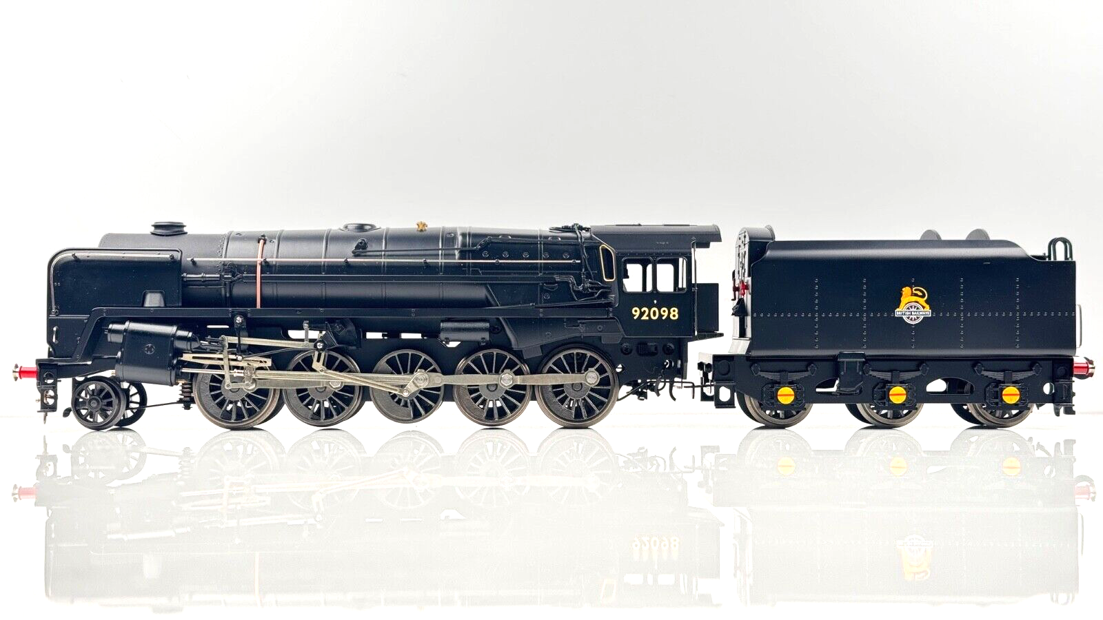 ACE TRAINS O GAUGE BR BLACK 2-10-0 CLASS 9F LOCOMOTIVE & TENDER 92098 TYNE DOCK