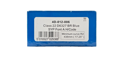 DAPOL OO GAUGE - 4D-012-006 - CLASS 22 D6327 BR BLUE SYP FONT A H/CODE BOXED