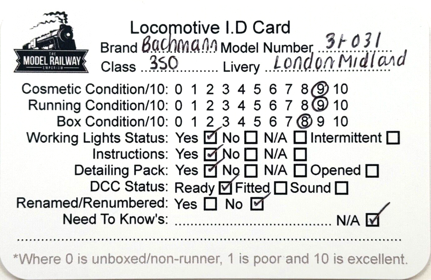 BACHMANN 00 GAUGE - 31-031 - CLASS 350/2 DESIRO FOUR CAR EMU LONDON MIDLAND