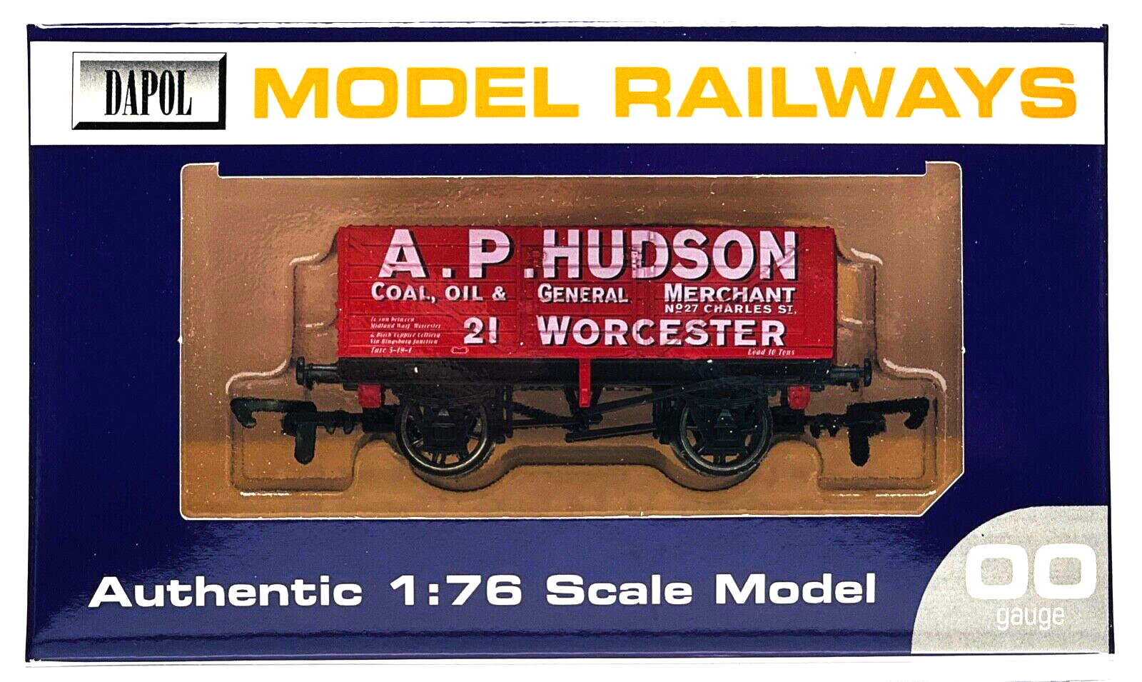 DAPOL 00 GAUGE - A.P HUDSON COAL OIL MERCHANT WORCESTER NO.21 (LIMITED EDITION)