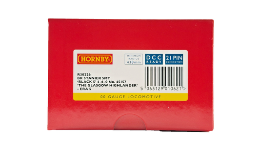 HORNBY OO GAUGE - R30226 - BR STANIER 5MT BLACK 5 NO.45157 GLASGOW HIGHLANDER