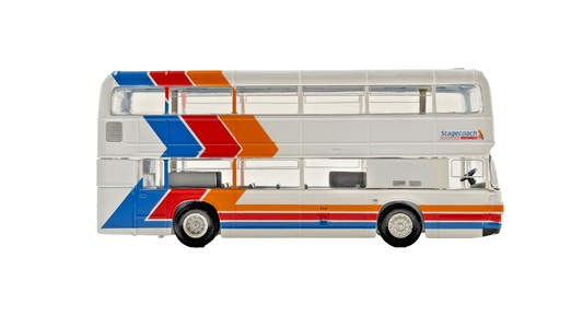 CORGI 1/76 SCALE - LEYLAND OLYMPIAN STAGECOACH BEDFORD DOUBLE DECKER UNBOXED #4