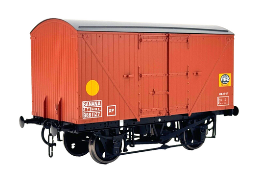 DAPOL O GAUGE - 7F-016-004 - BANANA VAN FYFFES BAUXITE WAGON B881127 - BOXED