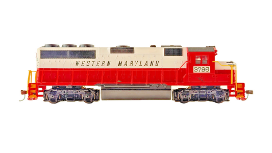 BACHMANN HO/OO GAUGE - WESTERN MARYLAND 3796 DIESEL LOCOMOTIVE UNBOXED