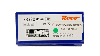 ROCO NARROW GAUGE HOe SCALE - 33320 - AUSTRIAN VS72 PINZGAU LOKALBAHN DCC SOUND