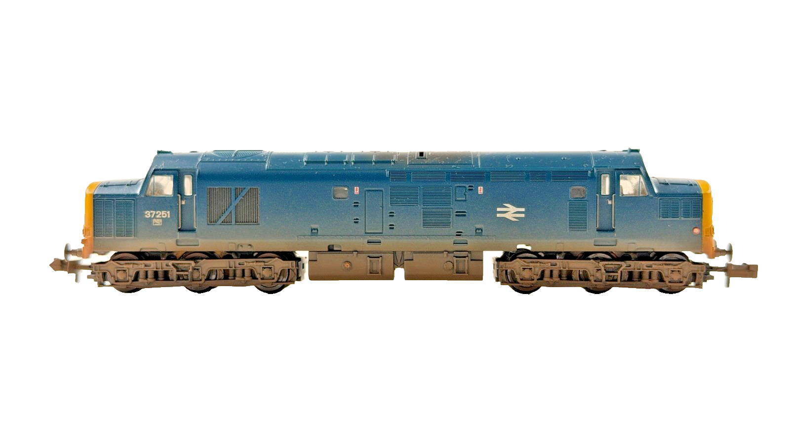 GRAHAM FARISH N GAUGE - 371-455 - CLASS 37/0 DIESEL 37251 BR BLUE (WEATHERED)