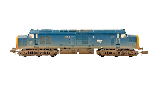 GRAHAM FARISH N GAUGE - 371-455 - CLASS 37/0 DIESEL 37251 BR BLUE (WEATHERED)