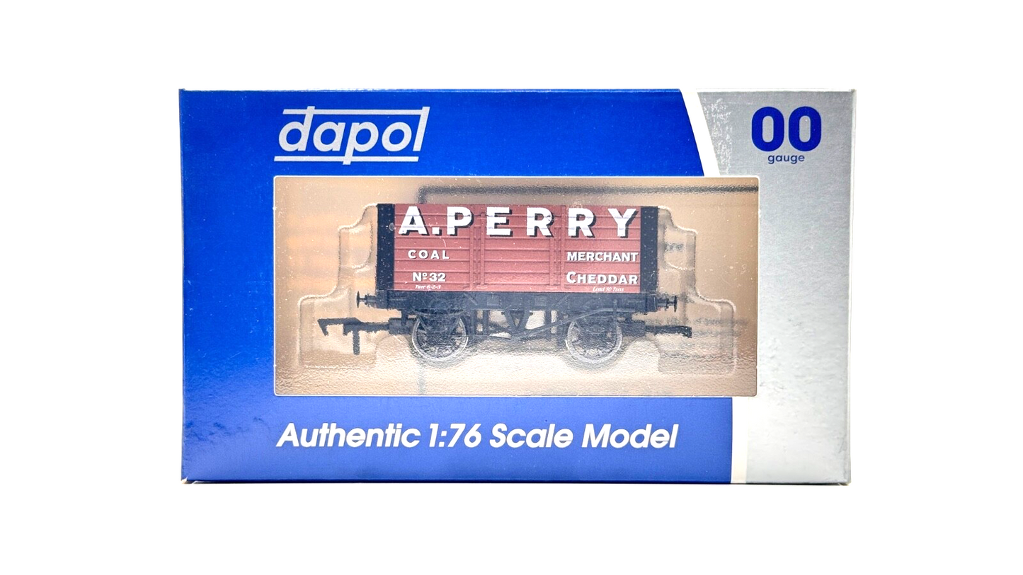 DAPOL 00 GAUGE - A. PERRY COAL MERCHANT CHEDDAR WAGON NO.32 (LIMITED EDITION)