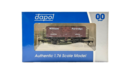 DAPOL 00 GAUGE - WILLIAM PARTRIDGE DUNTON GREEN SECR WAGON 6 (LIMITED EDITION)
