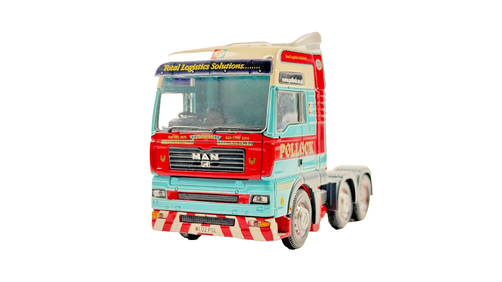 CORGI 1/50 SCALE POLLOCK (SCOTRANS) MAN TGA XXL 6X2 TRACTOR UNIT UNBOXED