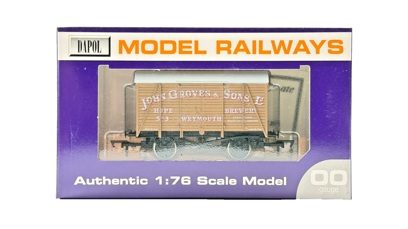 DAPOL 00 GAUGE - JOHN GROVES HOPE BREWERY WEYMOUTH VENT VAN 3 (LIMITED EDITION)