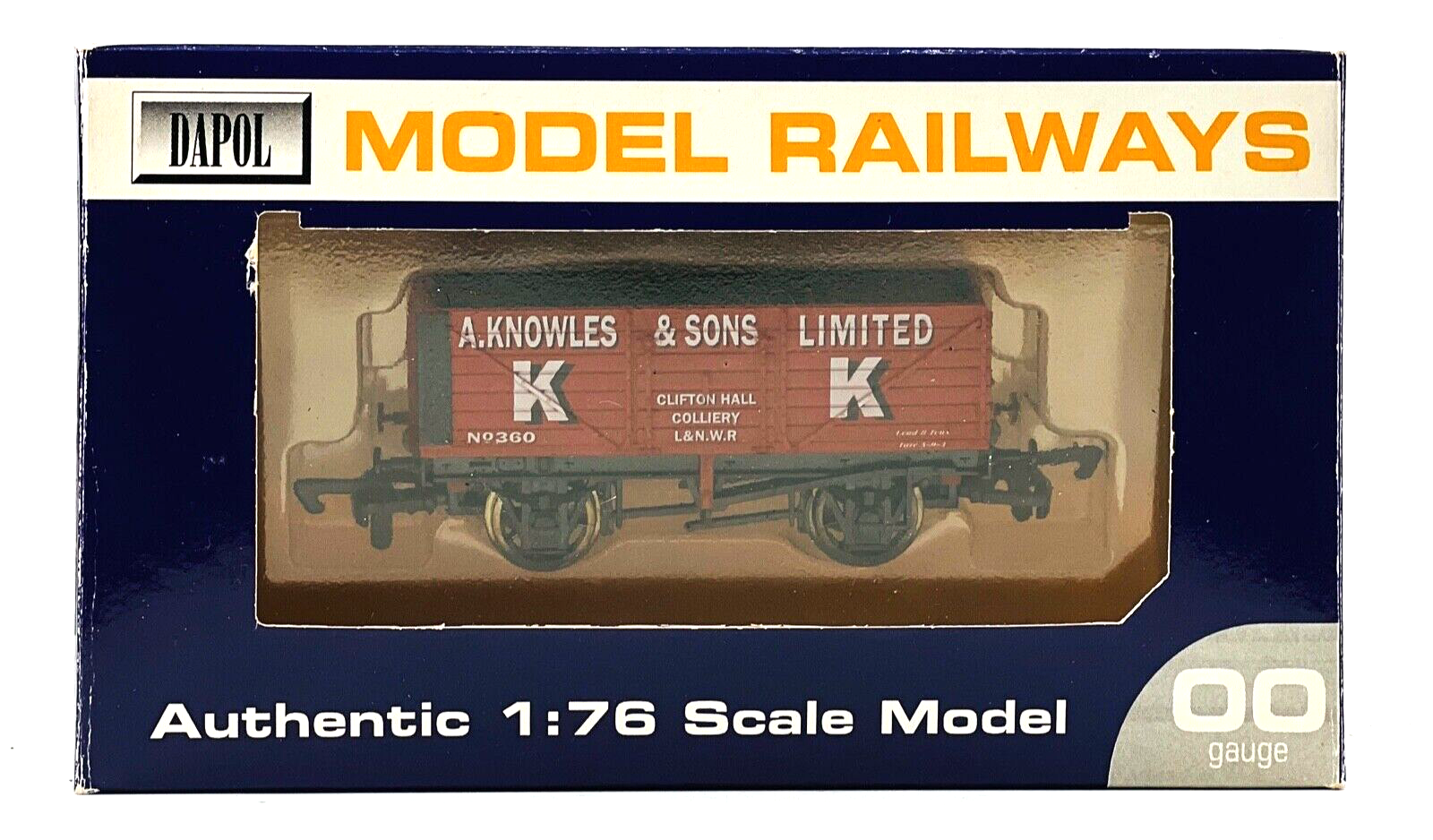 DAPOL 00 GAUGE - A.KNOWLES & SONS LTD CLIFTON HALL WAGON 360 (LIMITED EDITION)