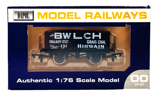 DAPOL 00 GAUGE - BWLCH COLLIERY CRAIG COAL HIRWAIN WAGON 131 (LIMITED EDITION)