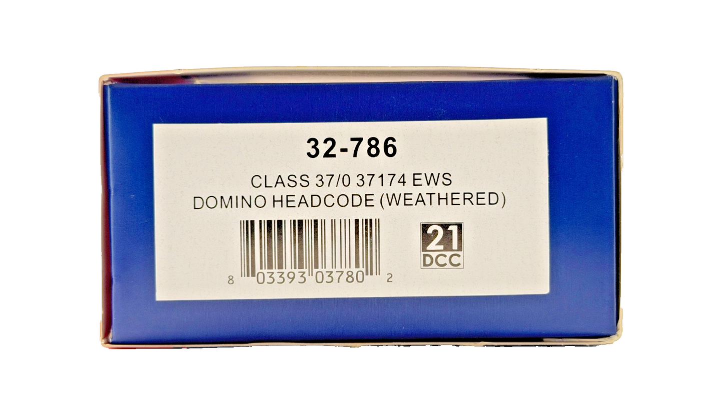 NQP BACHMANN 00 GAUGE - 32-786 - CLASS 37 DIESEL 37174 EWS DOMINO HEADCODE (W)