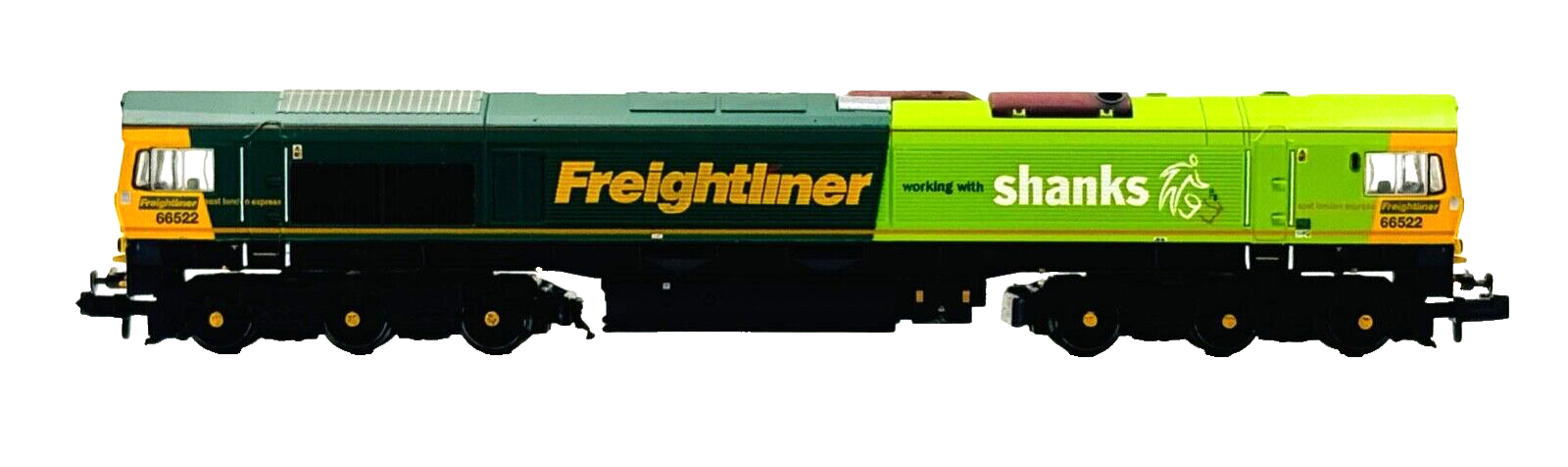 GRAHAM FARISH N GAUGE - 371-378 - CLASS 66 DIESEL 66522 FREIGHTLINER SHANKS