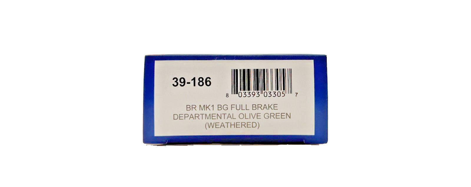 BACHMANN OO GAUGE - 39-186 - BR MK1 BG FULL BRAKE DEPARTMENTAL OLIVE GREEN (W)