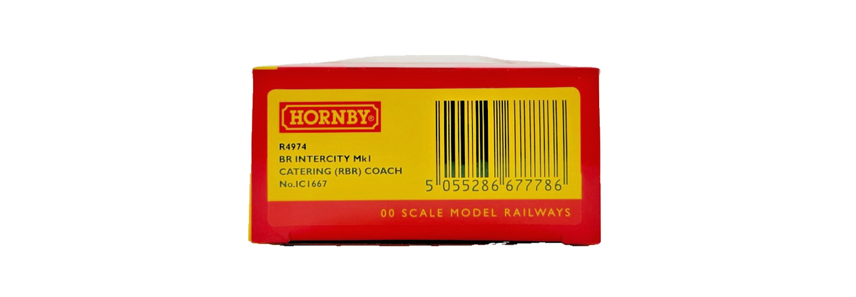 HORNBY OO GAUGE - R4974 - BR INTERCITY MK1 CATERING (RBR) COACH NO.IC1667 BOXED