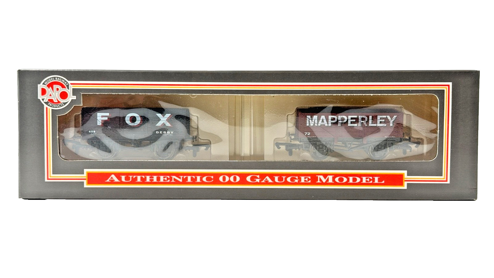 DAPOL 00 GAUGE - FOX & MAPPERLEY COLLIERIES OF DERBY WAGON SET (LIMITED EDITION)