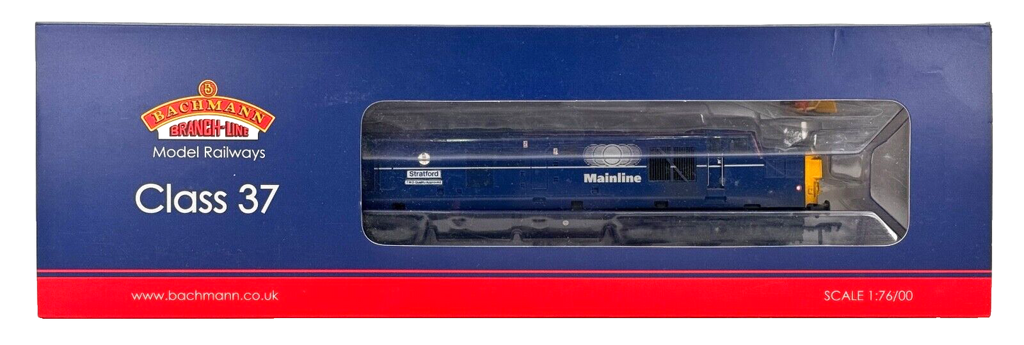 BACHMANN 00 GAUGE - CLASS 37 DIESEL 37023 MAINLINE 'STRATFORD TMD' BENS RESPRAYS