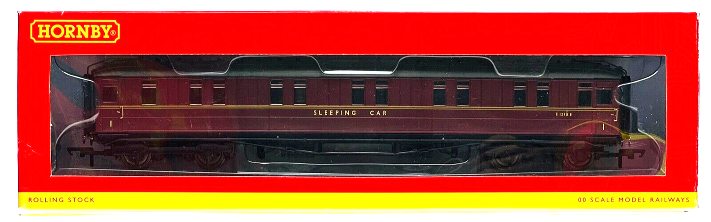 HORNBY 00 GAUGE - R4570 - BR MAROON (EX LNER) 61FT 6IN SLEEPER CAR E1210E BOXED