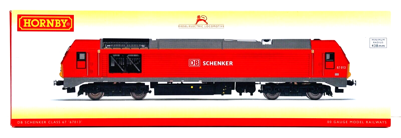 HORNBY 00 GAUGE - R3574 - CLASS 67 DIESEL 67013 DB SCHENKER RED - BOXED NQP